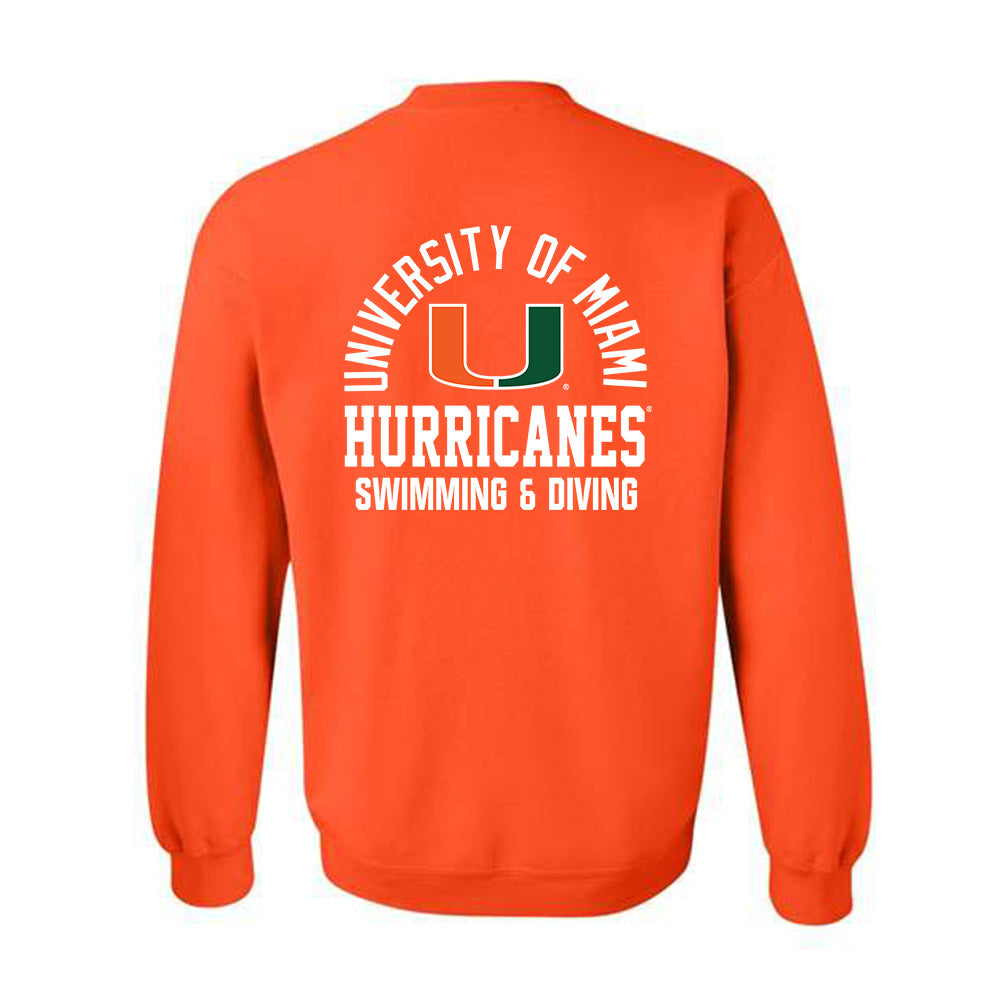 Miami - NCAA Women's Swimming & Diving : Kate Sommerstad - Classic Shersey Crewneck Sweatshirt-1