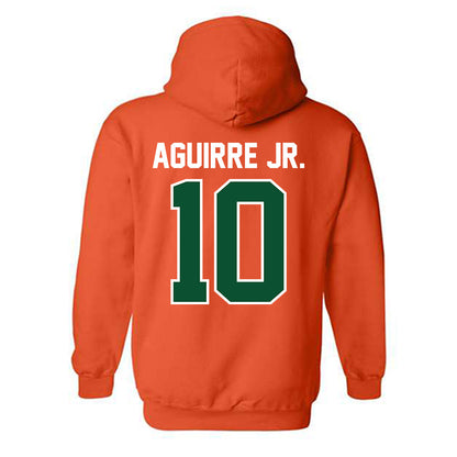 Miami - NCAA Football : Raul Aguirre Jr. - Classic Shersey Hooded Sweatshirt-1