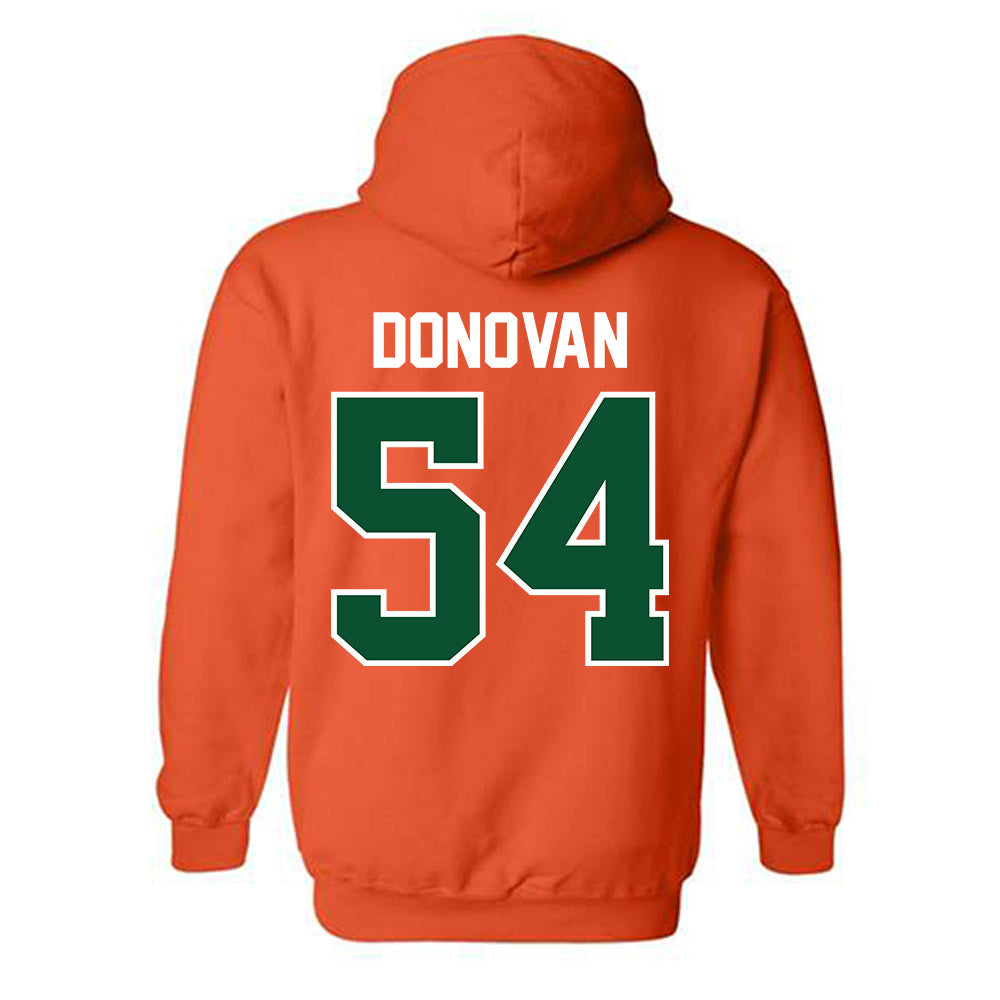 Miami - NCAA Football : Michael Donovan - Classic Shersey Hooded Sweatshirt-1