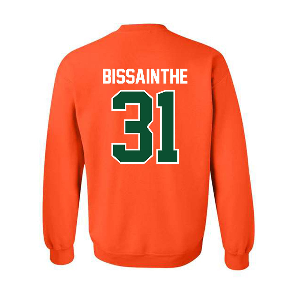 Miami - NCAA Football : Wesley Bissainthe - Classic Shersey Crewneck Sweatshirt-1