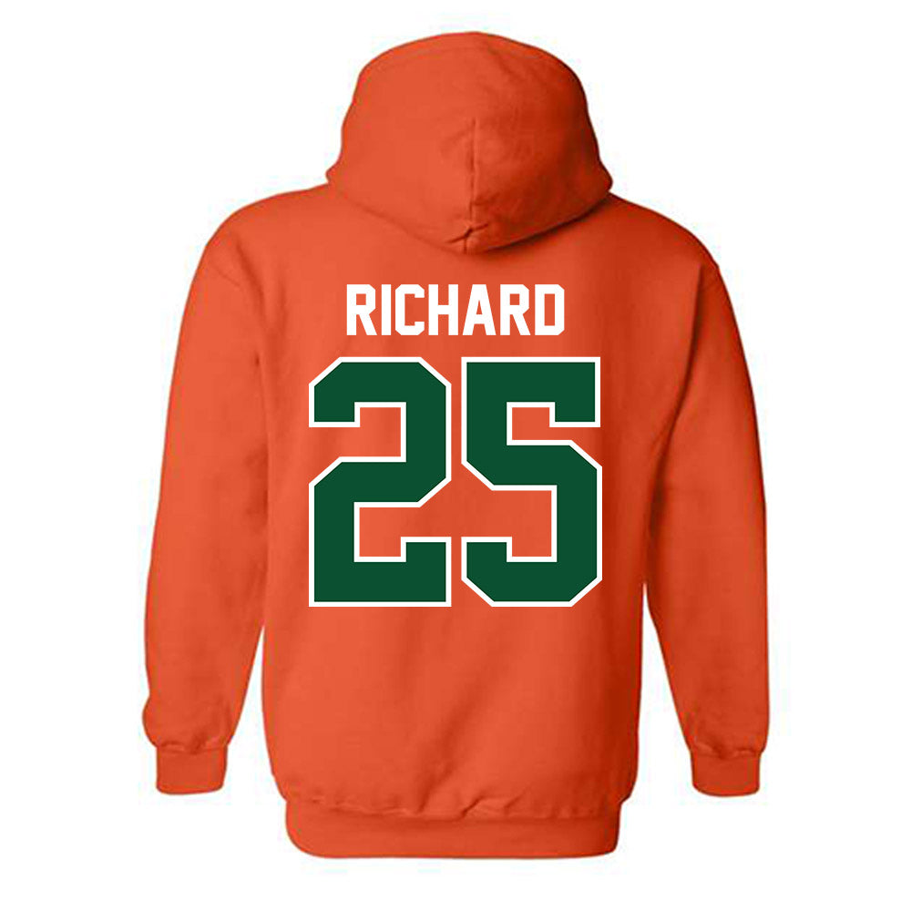 Miami - NCAA Football : Jadais Richard - Classic Shersey Hooded Sweatshirt-1