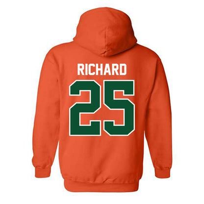 Miami - NCAA Football : Jadais Richard - Classic Shersey Hooded Sweatshirt-1