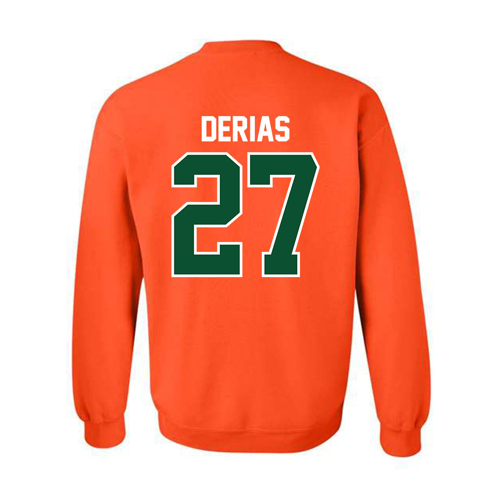 Miami - NCAA Baseball : Howard Tate DeRias - Classic Shersey Crewneck Sweatshirt-1