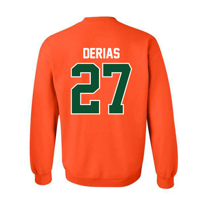 Miami - NCAA Baseball : Howard Tate DeRias - Classic Shersey Crewneck Sweatshirt-1