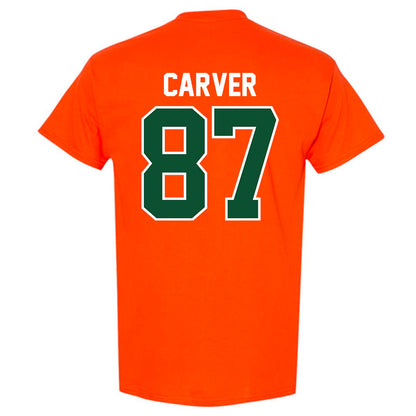Miami - NCAA Football : Hunter Carver - Classic Shersey T-Shirt-1