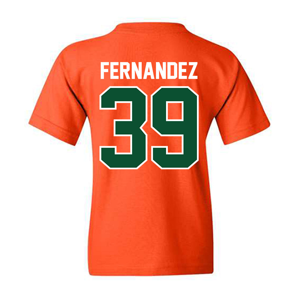 Miami - NCAA Baseball : Michael Fernandez - Classic Shersey Youth T-Shirt-1