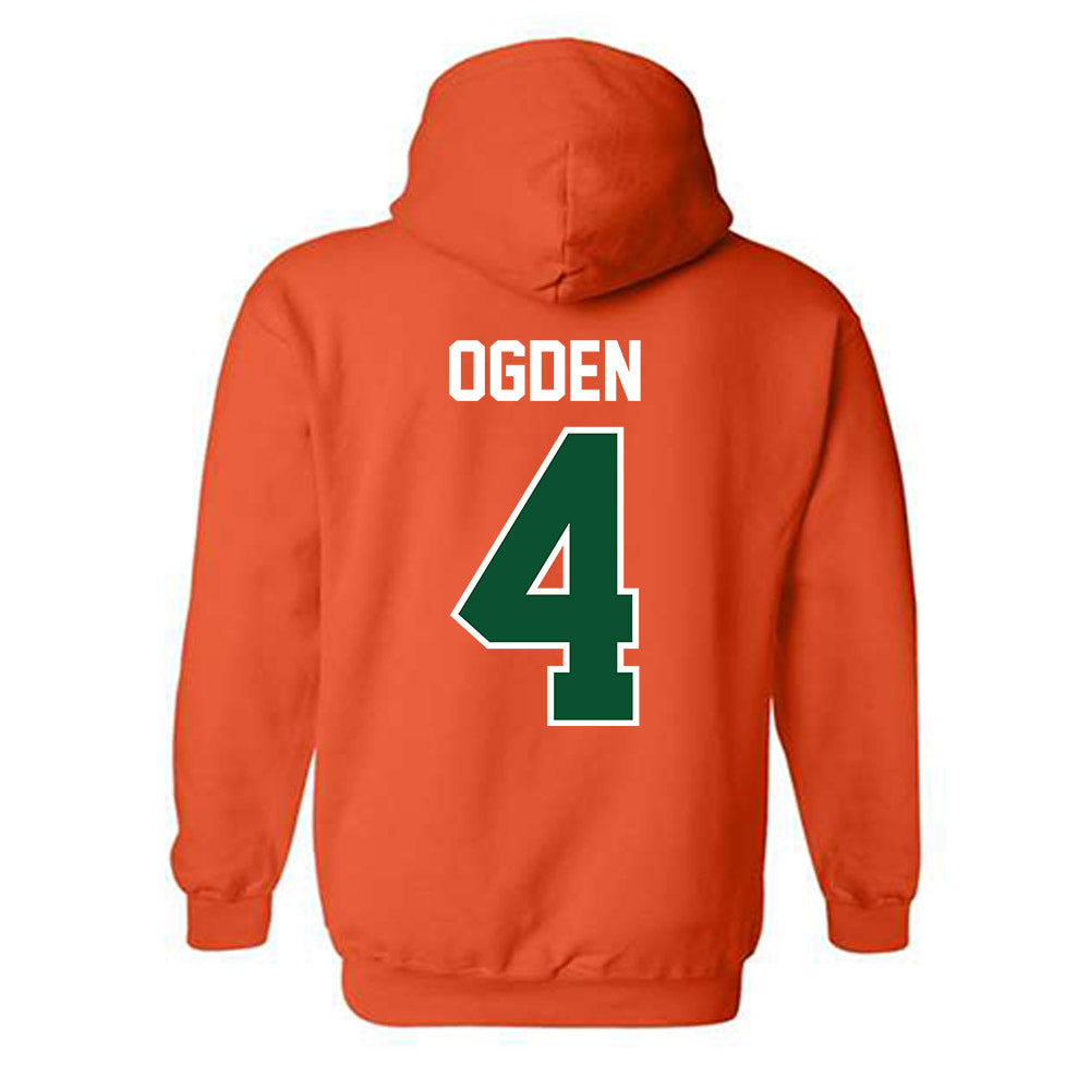 Miami - NCAA Baseball : Jake Ogden - Classic Shersey Hooded Sweatshirt-1