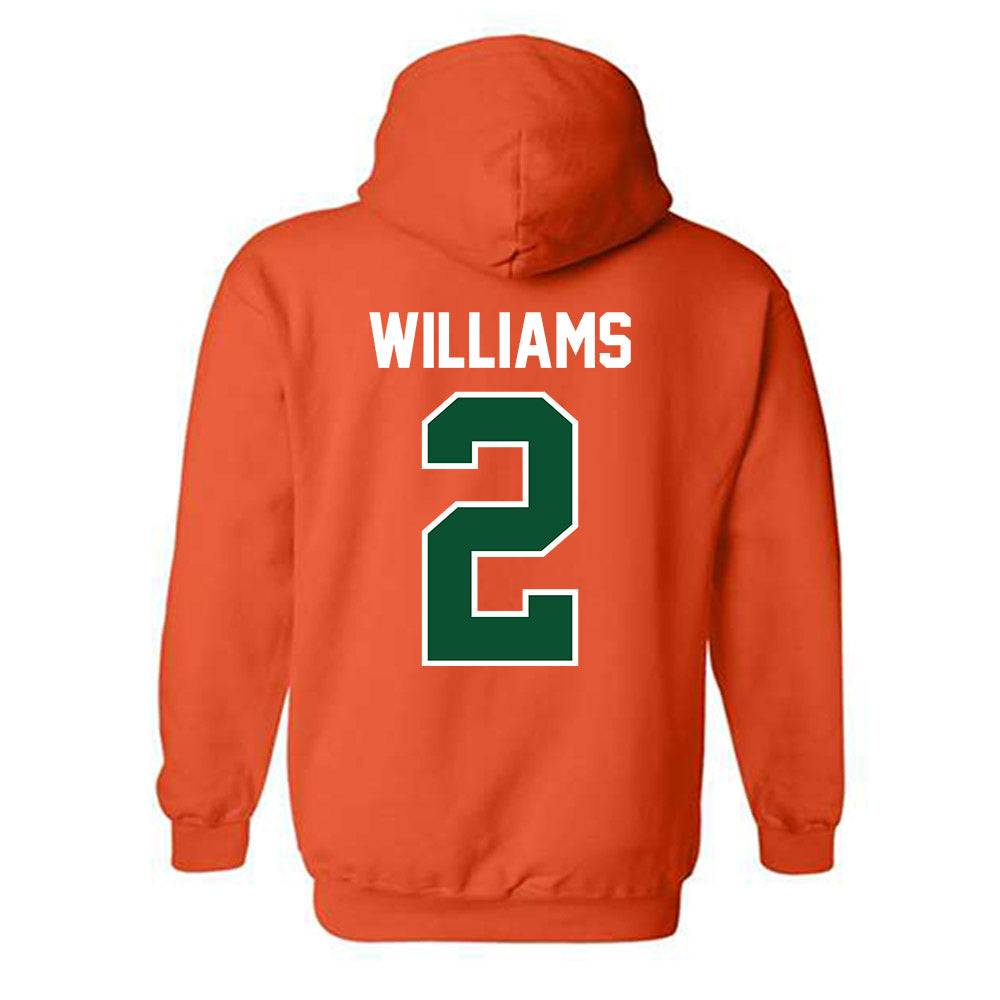 Miami - NCAA Baseball : Derek Williams - Classic Shersey Hooded Sweatshirt-1