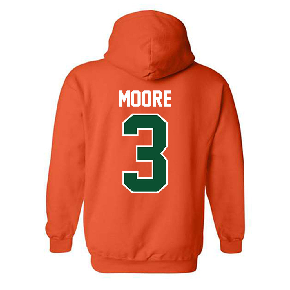 Miami - NCAA Football : Joshua Moore - Classic Shersey Hooded Sweatshirt-1