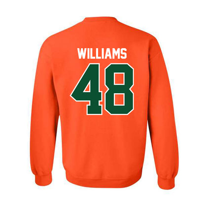 Miami - NCAA Football : Andres Williams - Classic Shersey Crewneck Sweatshirt-1