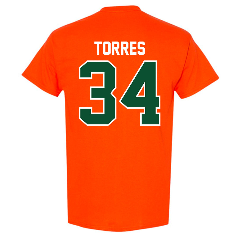 Miami - NCAA Baseball : Michael Torres - Classic Shersey T-Shirt-1
