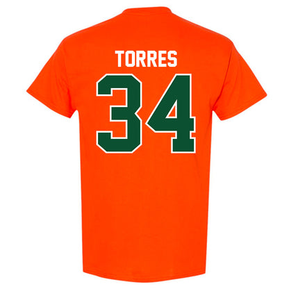 Miami - NCAA Baseball : Michael Torres - Classic Shersey T-Shirt-1