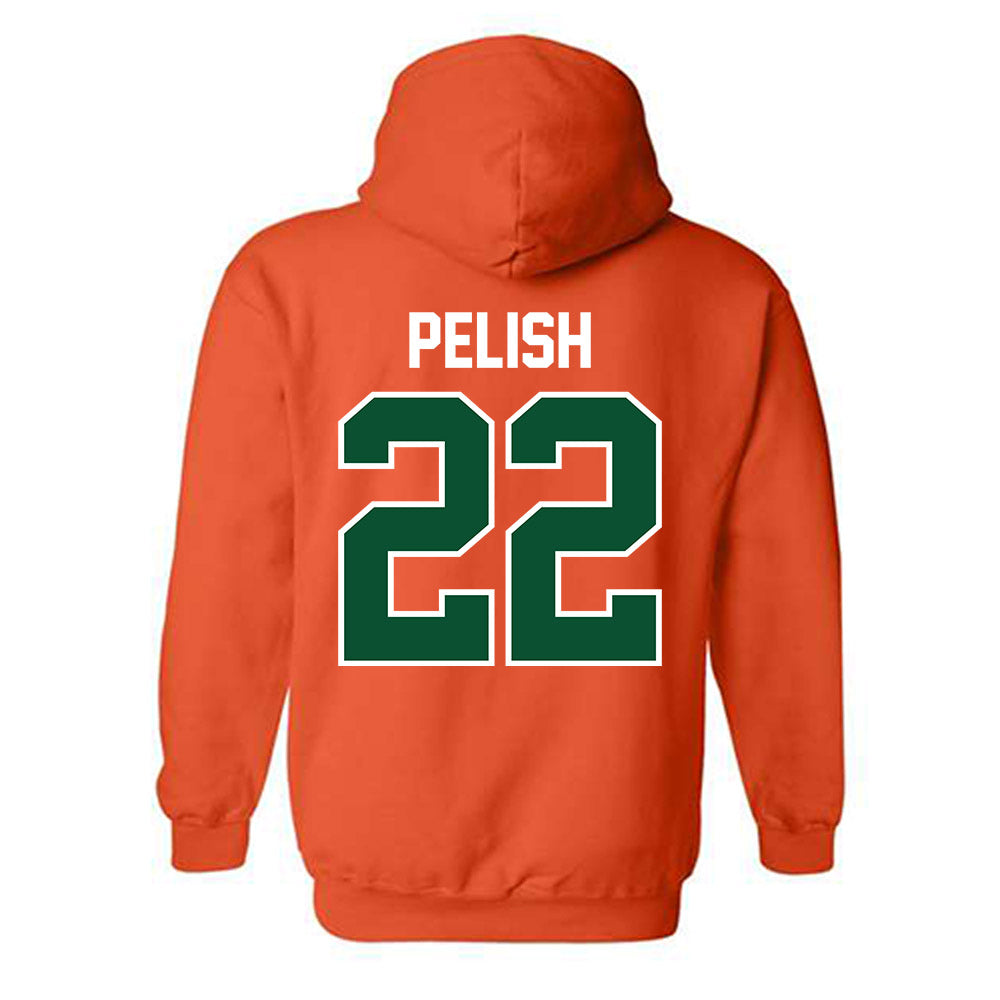 Miami - NCAA Women's Basketball : Simone Pelish - Classic Shersey Hooded Sweatshirt