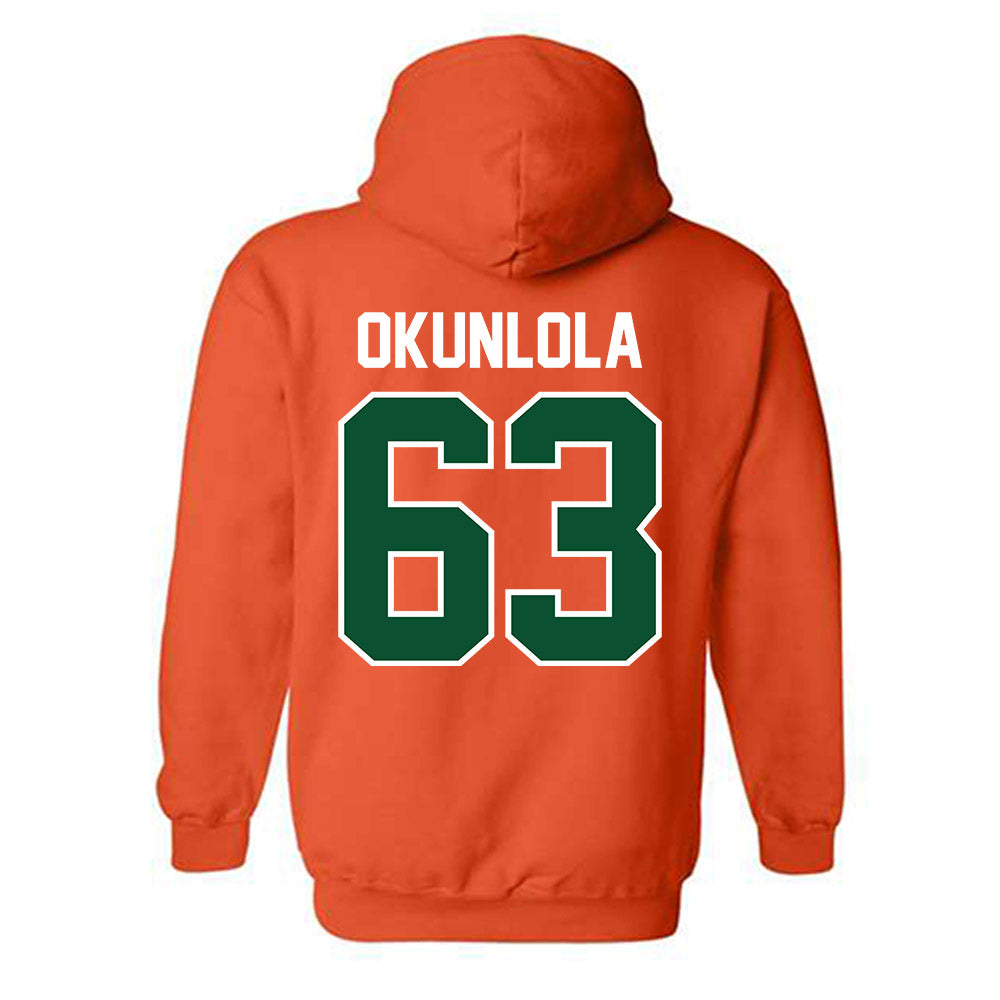 Miami - NCAA Football : Samson Okunlola - Classic Shersey Hooded Sweatshirt-1