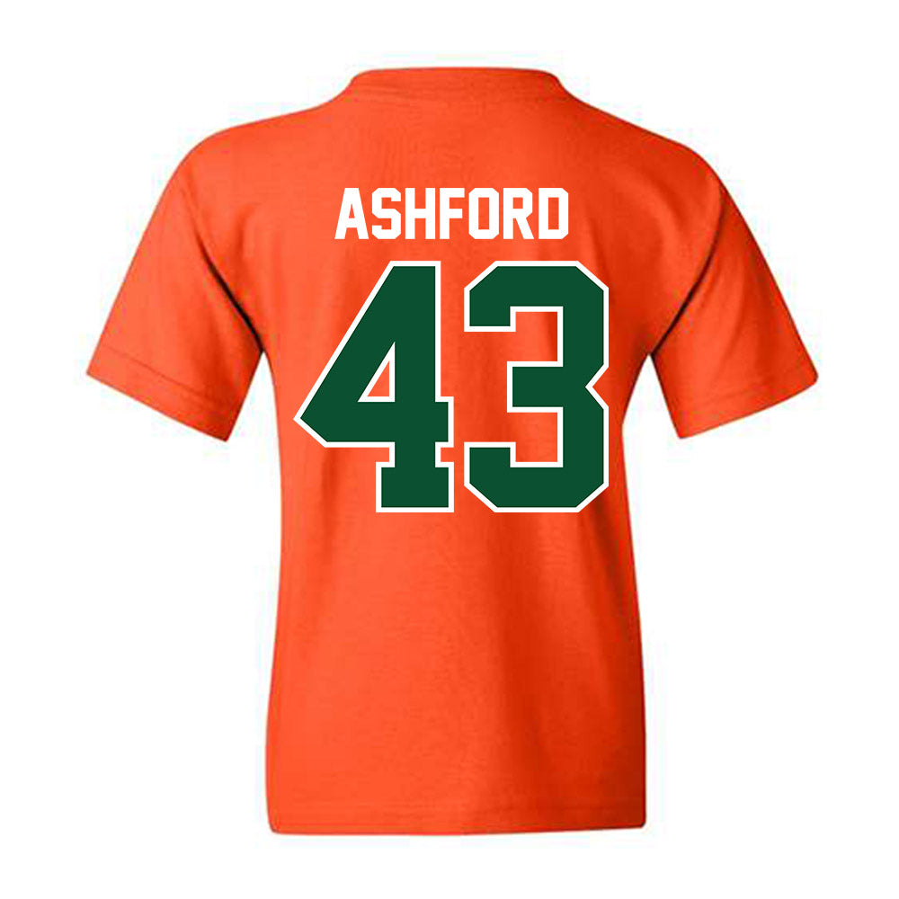 Miami - NCAA Baseball : Ryan Ashford - Classic Shersey Youth T-Shirt-1