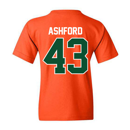 Miami - NCAA Baseball : Ryan Ashford - Classic Shersey Youth T-Shirt-1