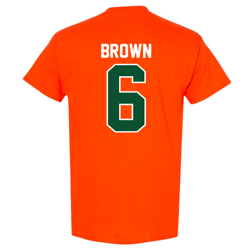 Miami - NCAA Football : CharMar Brown - Classic Shersey T-Shirt-1
