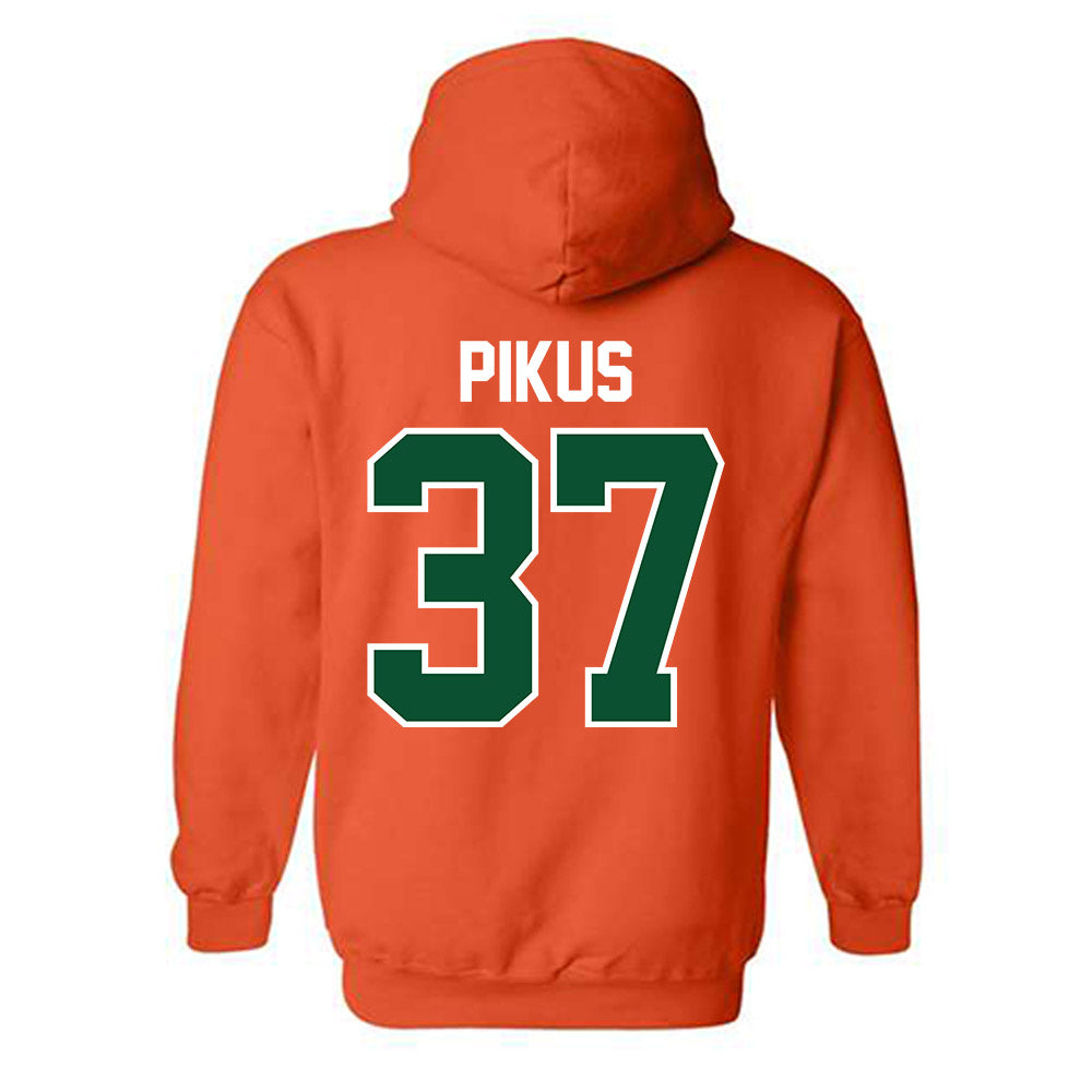 Miami - NCAA Football : Henry Pikus - Classic Shersey Hooded Sweatshirt-1