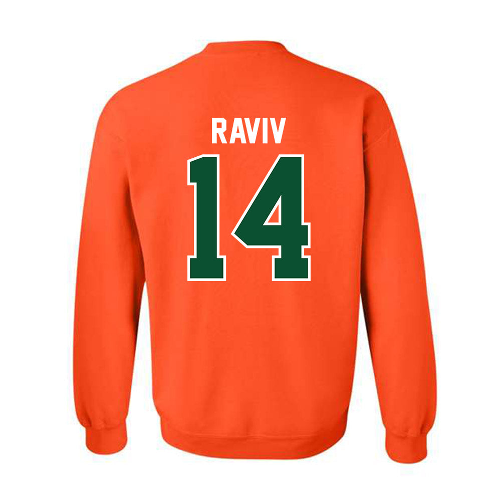Miami - NCAA Women's Basketball : Gal Raviv - Classic Shersey Crewneck Sweatshirt-1