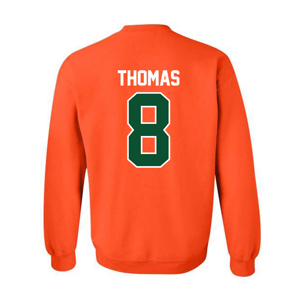 Miami - NCAA Football : Jakobe Thomas - Classic Shersey Crewneck Sweatshirt-1