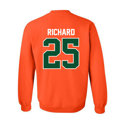 Miami - NCAA Football : Jadais Richard - Classic Shersey Crewneck Sweatshirt-1