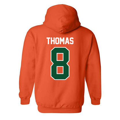 Miami - NCAA Football : Jakobe Thomas - Classic Shersey Hooded Sweatshirt-1