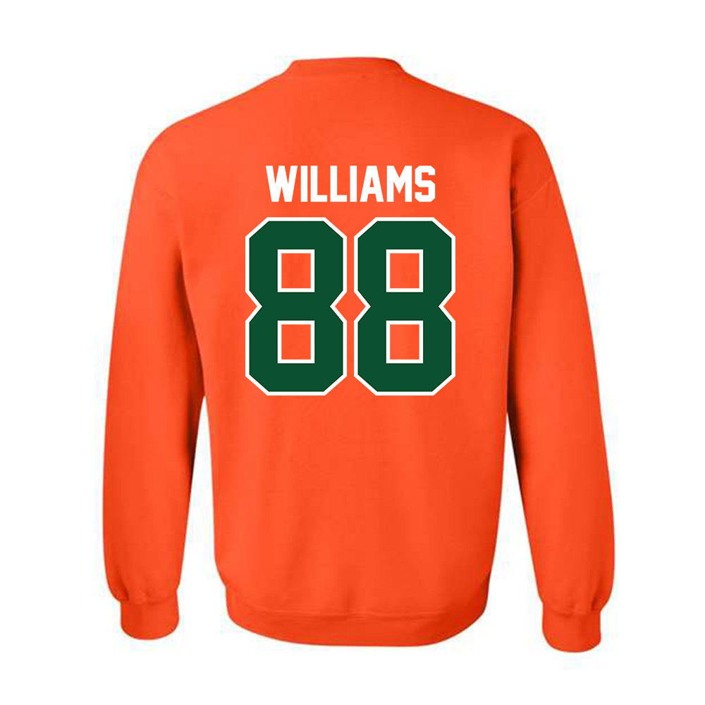 Miami - NCAA Football : Riley Williams - Classic Shersey Crewneck Sweatshirt