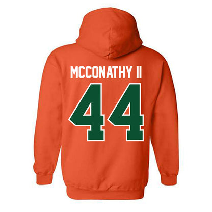 Miami - NCAA Football : Cole McConathy II - Classic Shersey Hooded Sweatshirt-1