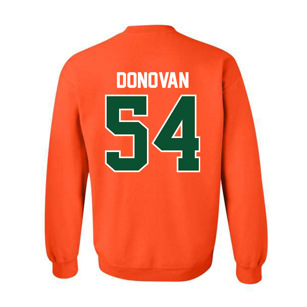 Miami - NCAA Football : Michael Donovan - Classic Shersey Crewneck Sweatshirt-1