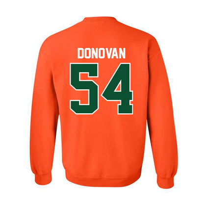 Miami - NCAA Football : Michael Donovan - Classic Shersey Crewneck Sweatshirt-1