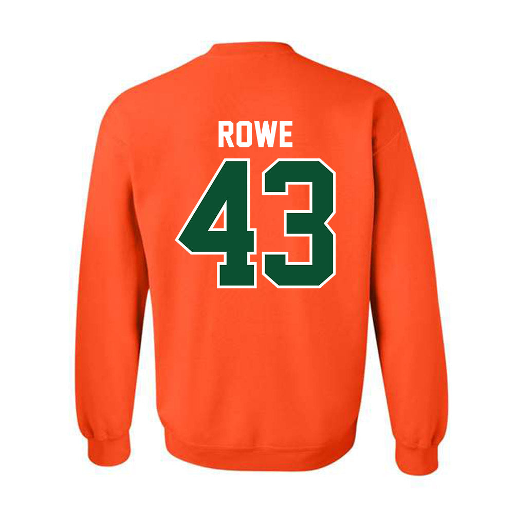 Miami - NCAA Football : Tyler Rowe - Classic Shersey Crewneck Sweatshirt-1