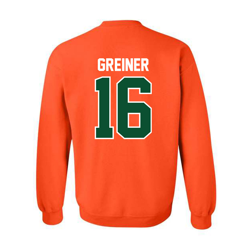 Miami - NCAA Women's Soccer : Sarah Greiner - Classic Shersey Crewneck Sweatshirt-1