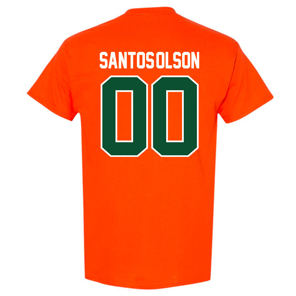 Miami - NCAA Baseball : Sebastian Santos-Olson - Classic Shersey T-Shirt-1