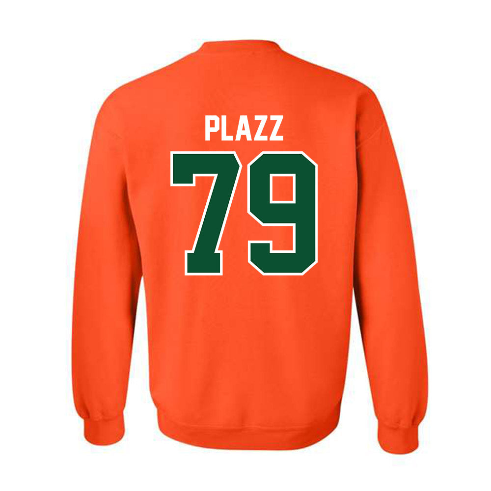 Miami - NCAA Football : Deryc Plazz - Classic Shersey Crewneck Sweatshirt-1