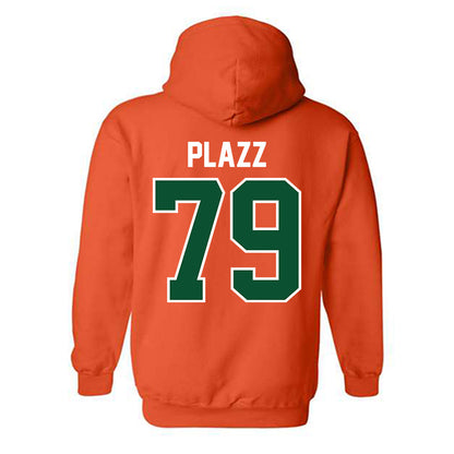 Miami - NCAA Football : Deryc Plazz - Classic Shersey Hooded Sweatshirt-1