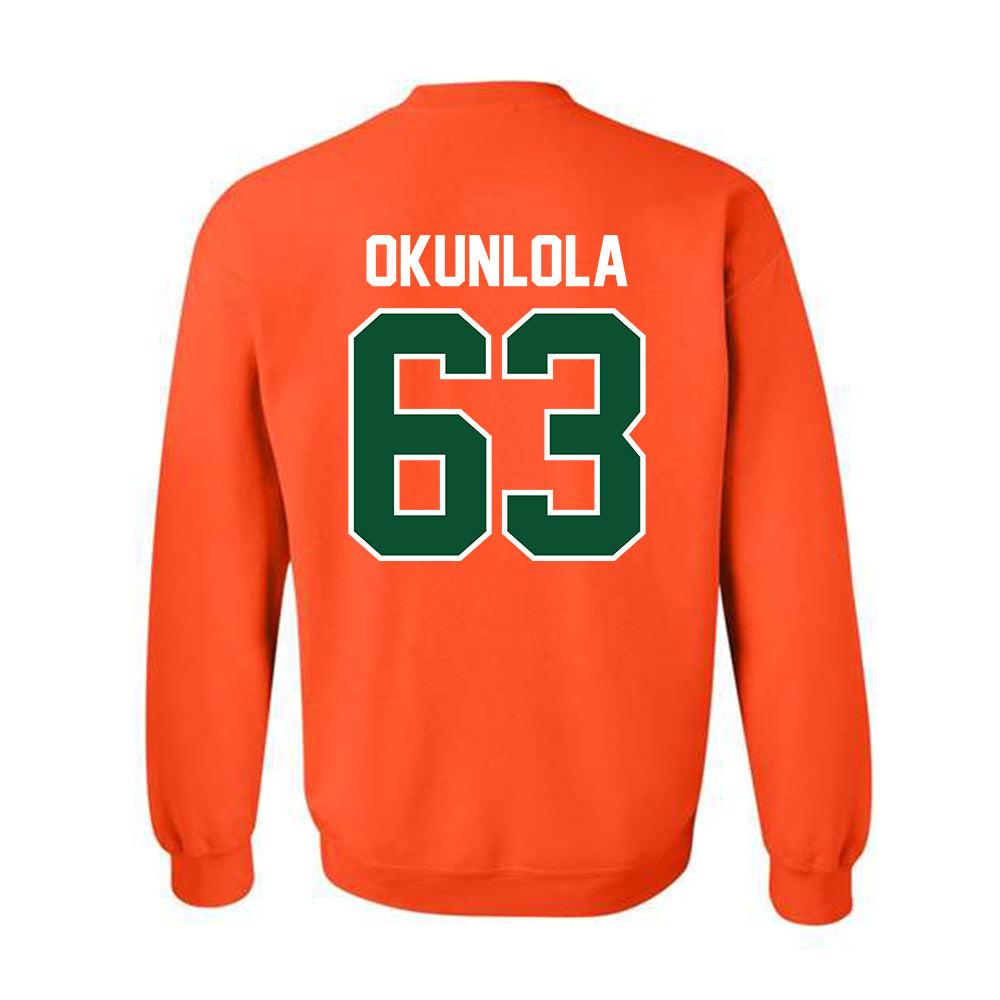 Miami - NCAA Football : Samson Okunlola - Classic Shersey Crewneck Sweatshirt-1