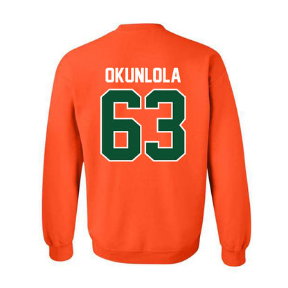 Miami - NCAA Football : Samson Okunlola - Classic Shersey Crewneck Sweatshirt-1