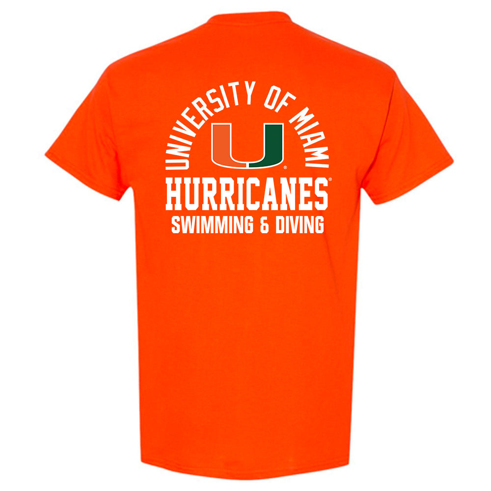 Miami - NCAA Women's Swimming & Diving : Kate Sommerstad - Classic Shersey T-Shirt-1
