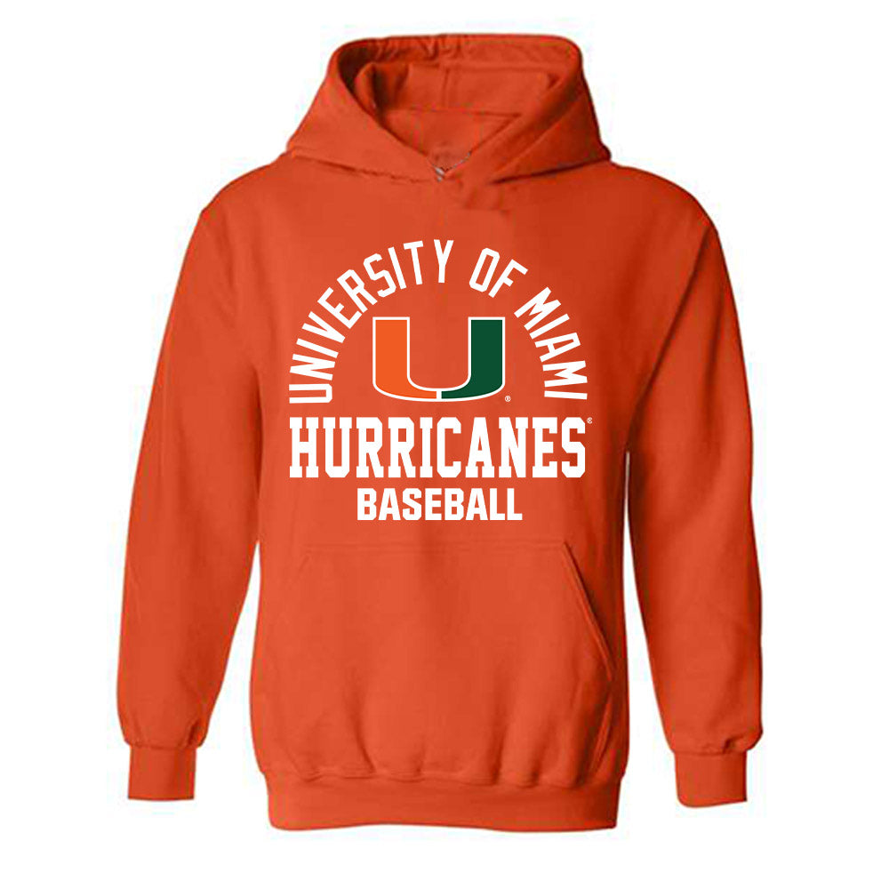 Miami - NCAA Baseball : Howard Tate DeRias - Classic Shersey Hooded Sweatshirt-0