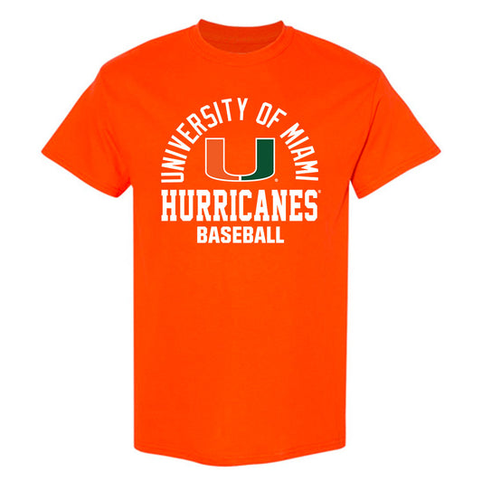 Miami - NCAA Baseball : Carson Fischer - Classic Shersey T-Shirt-0