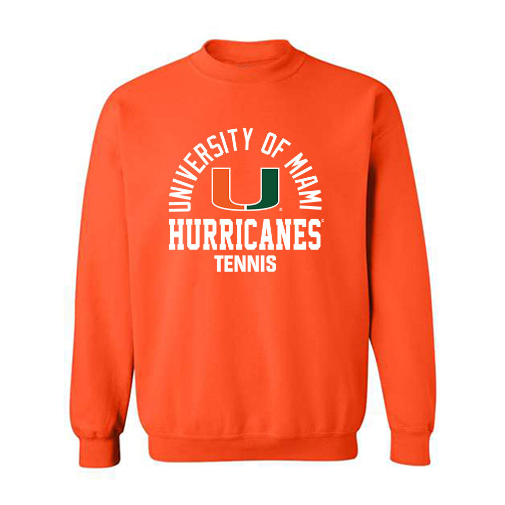 Miami - NCAA Men's Tennis : Saud Alhogbani - Classic Shersey Crewneck Sweatshirt-0