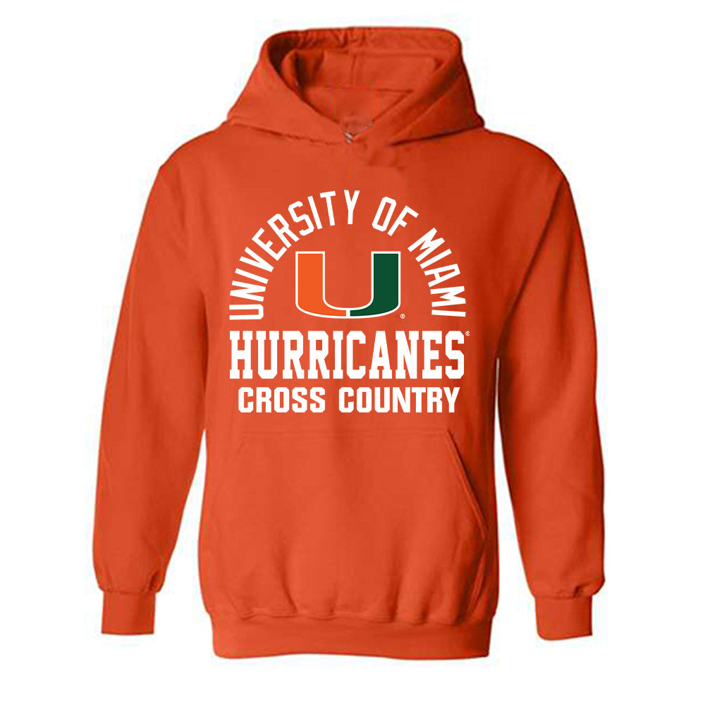 Miami - NCAA Men's Cross Country : Nico Valentine - Classic Shersey Hooded Sweatshirt-0