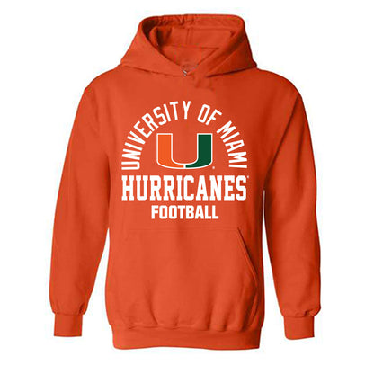 Miami - NCAA Football : Jordan Campbell - Classic Shersey Hooded Sweatshirt-0