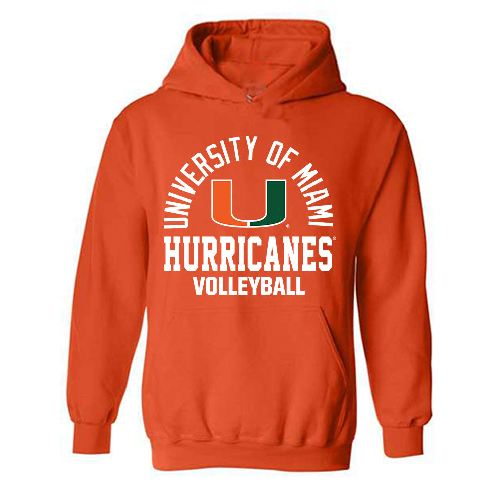 Miami - NCAA Women's Volleyball : Kate Lijic - Classic Shersey Hooded Sweatshirt-0