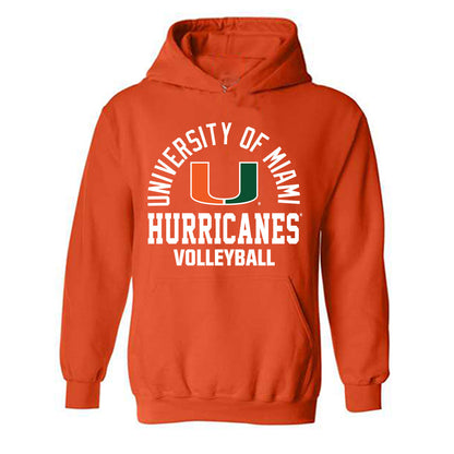 Miami - NCAA Women's Volleyball : Kate Lijic - Classic Shersey Hooded Sweatshirt-0