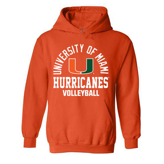 Miami - NCAA Women's Volleyball : Naylani Feliciano - Classic Shersey Hooded Sweatshirt-0