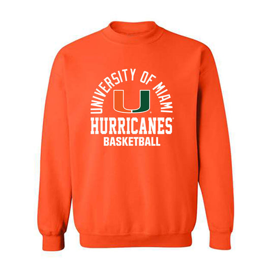 Miami - NCAA Men's Basketball : Ernest Udeh Jr. - Classic Shersey Crewneck Sweatshirt-0