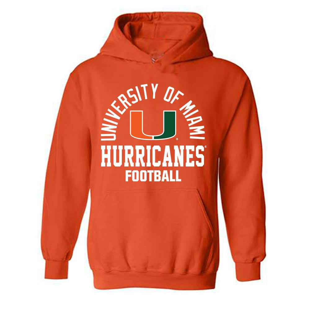 Miami - NCAA Football : Romanas Frederique Jr - Classic Shersey Hooded Sweatshirt-0