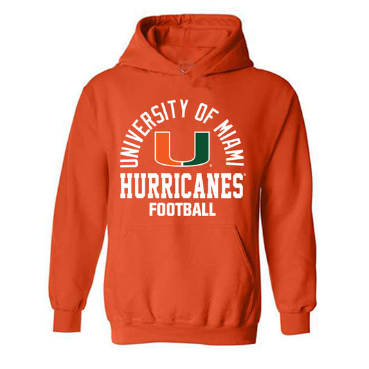 Miami - NCAA Football : Romanas Frederique Jr - Classic Shersey Hooded Sweatshirt-0