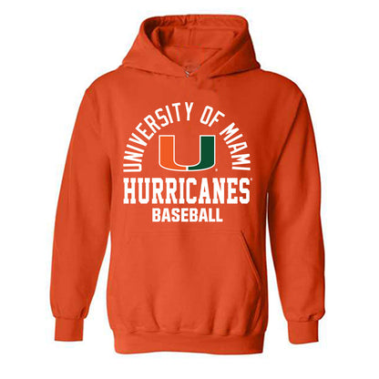 Miami - NCAA Baseball : Will Smith - Classic Shersey Hooded Sweatshirt-0